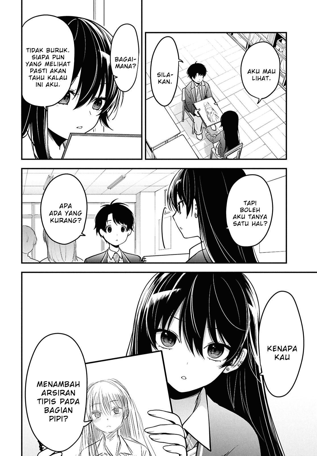 Tonari no Seki no Yankee Shimizu-san ga Kami wo Kuroku Sometekita Chapter 1 - halaman 30