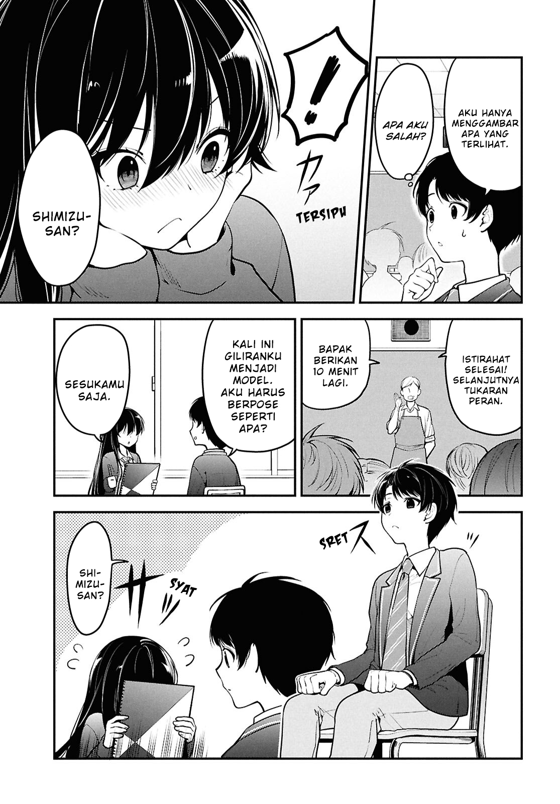 Tonari no Seki no Yankee Shimizu-san ga Kami wo Kuroku Sometekita Chapter 1 - halaman 31