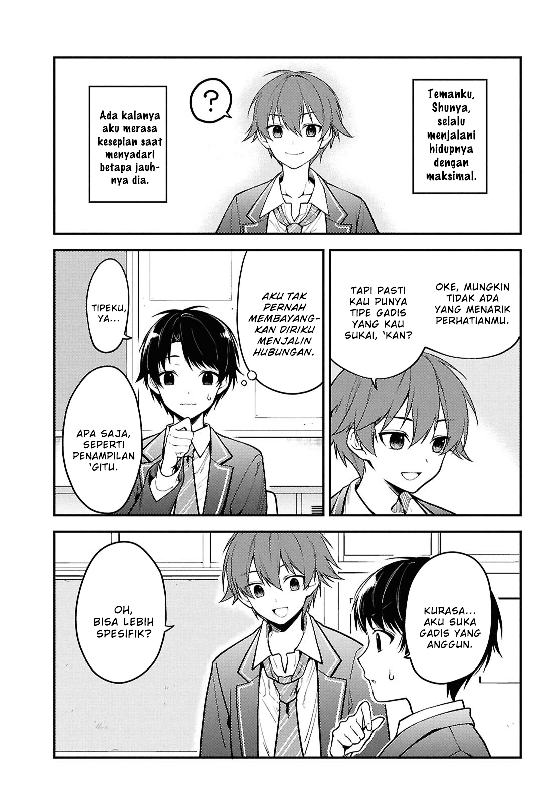 Tonari no Seki no Yankee Shimizu-san ga Kami wo Kuroku Sometekita Chapter 1 - halaman 7
