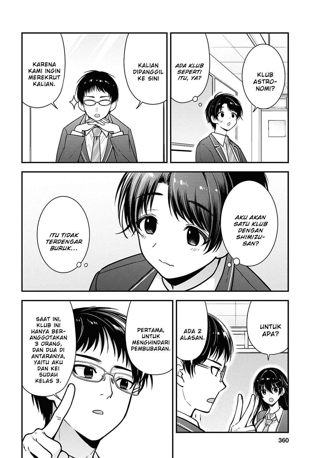 Tonari no Seki no Yankee Shimizu-san ga Kami wo Kuroku Sometekita Chapter 10 - halaman 18