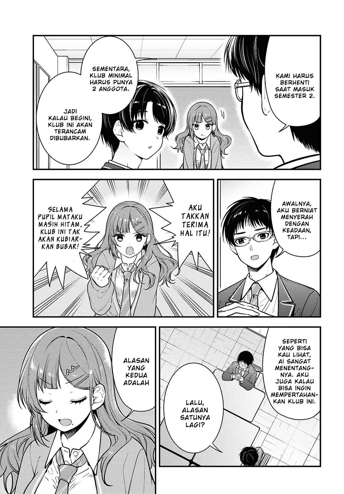 Tonari no Seki no Yankee Shimizu-san ga Kami wo Kuroku Sometekita Chapter 10 - halaman 19