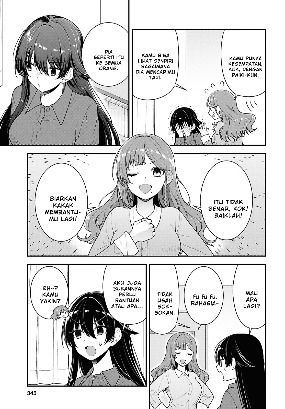 Tonari no Seki no Yankee Shimizu-san ga Kami wo Kuroku Sometekita Chapter 10 - halaman 3