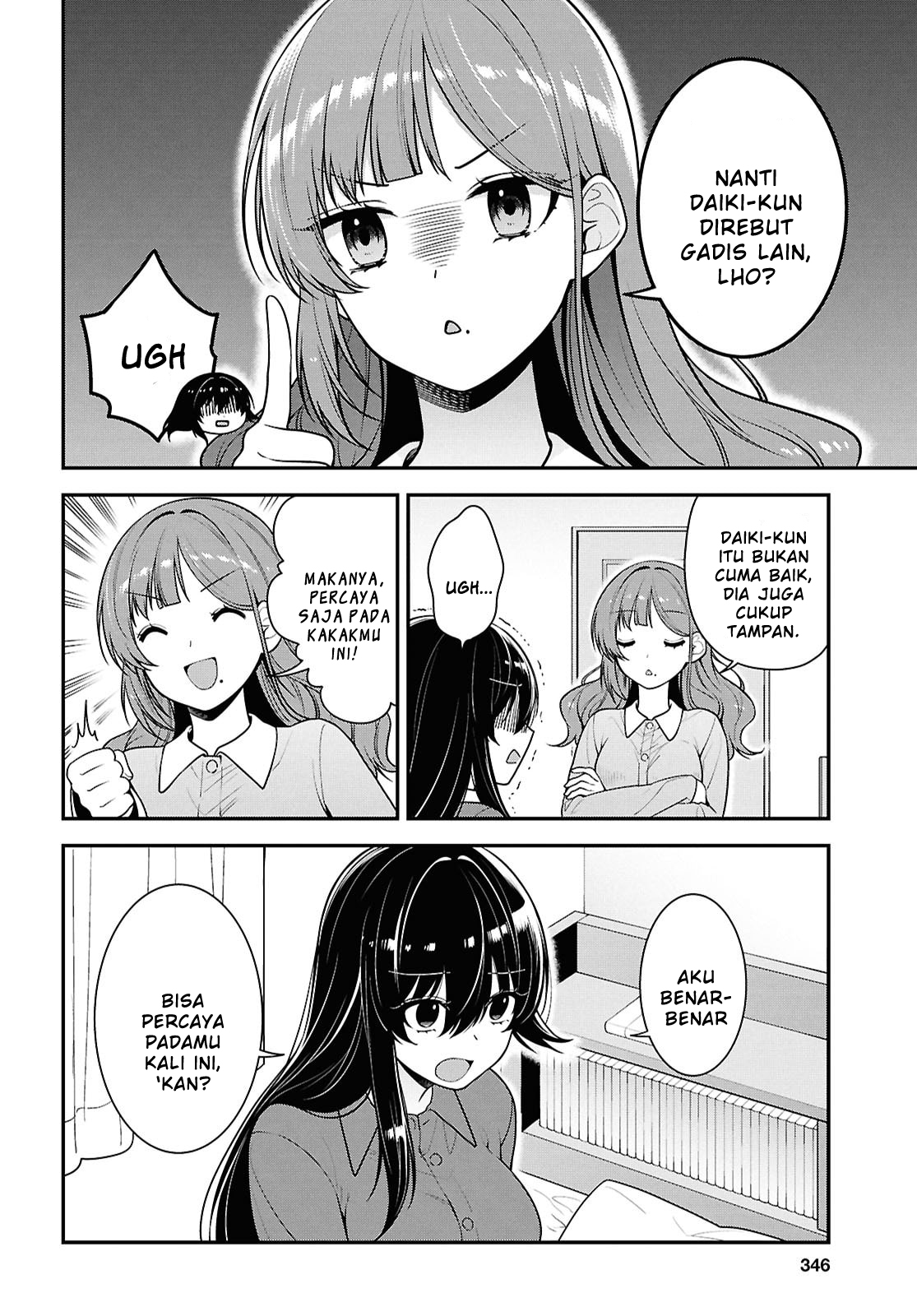 Tonari no Seki no Yankee Shimizu-san ga Kami wo Kuroku Sometekita Chapter 10 - halaman 4