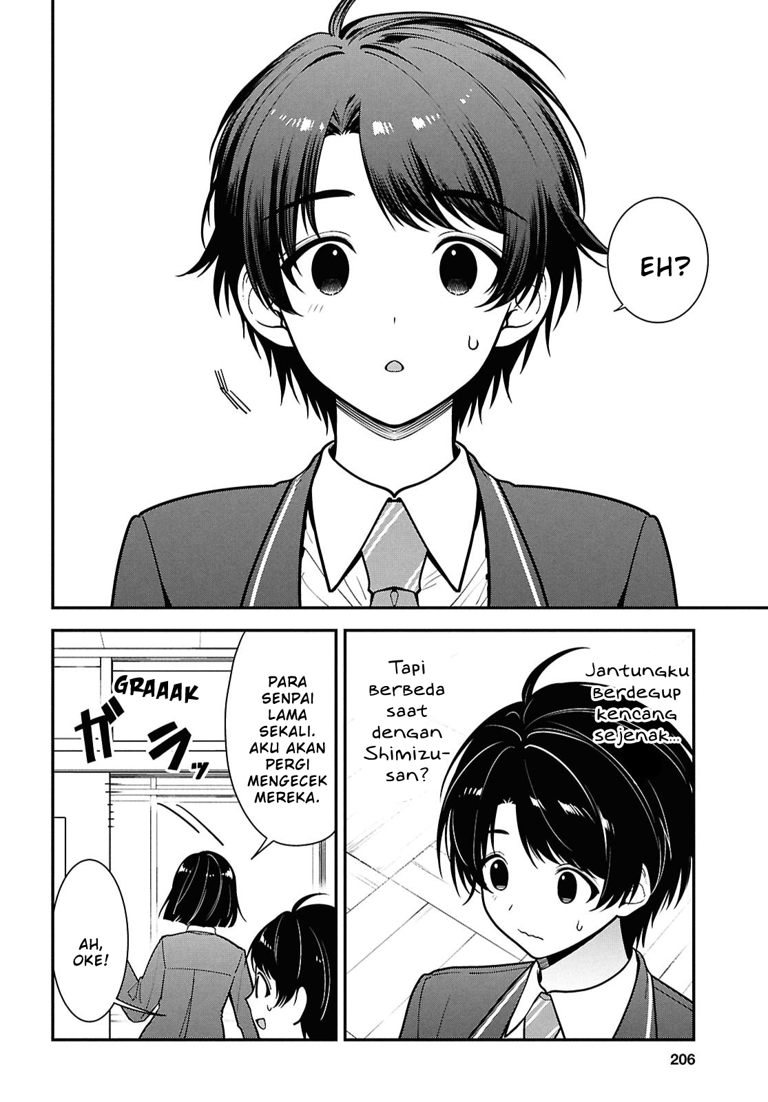Tonari no Seki no Yankee Shimizu-san ga Kami wo Kuroku Sometekita Chapter 11 - halaman 23