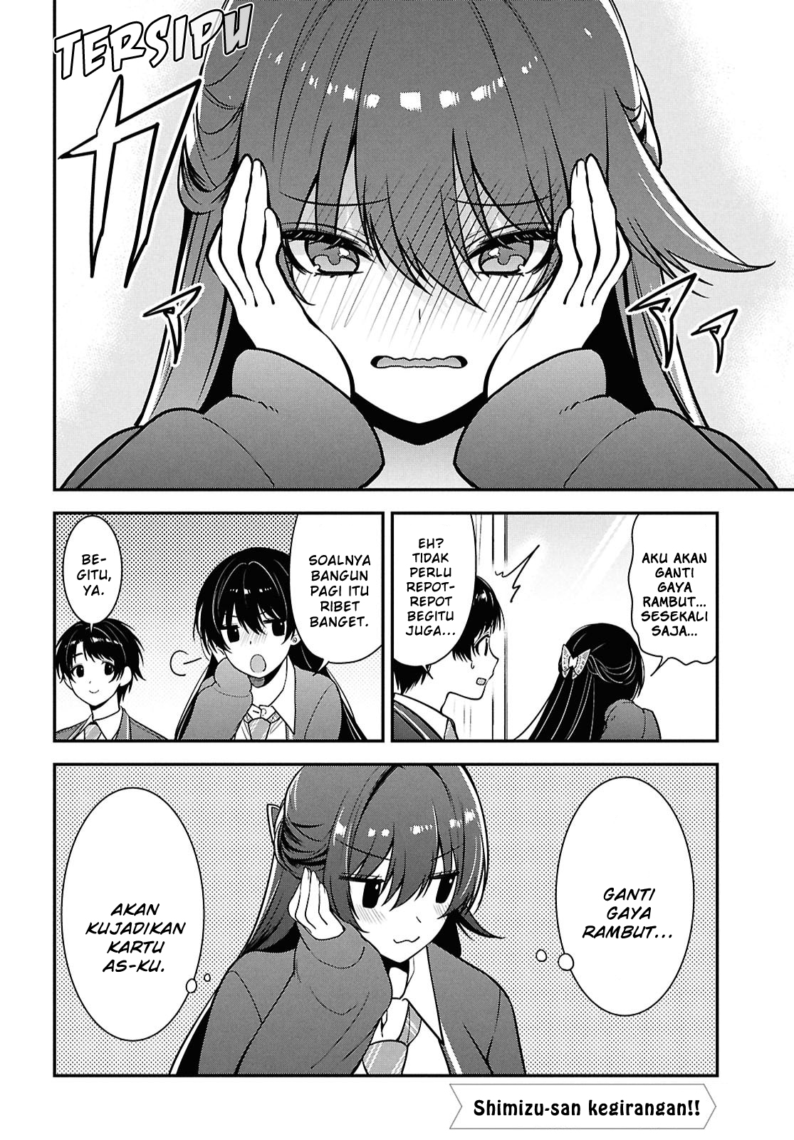 Tonari no Seki no Yankee Shimizu-san ga Kami wo Kuroku Sometekita Chapter 11 - halaman 32