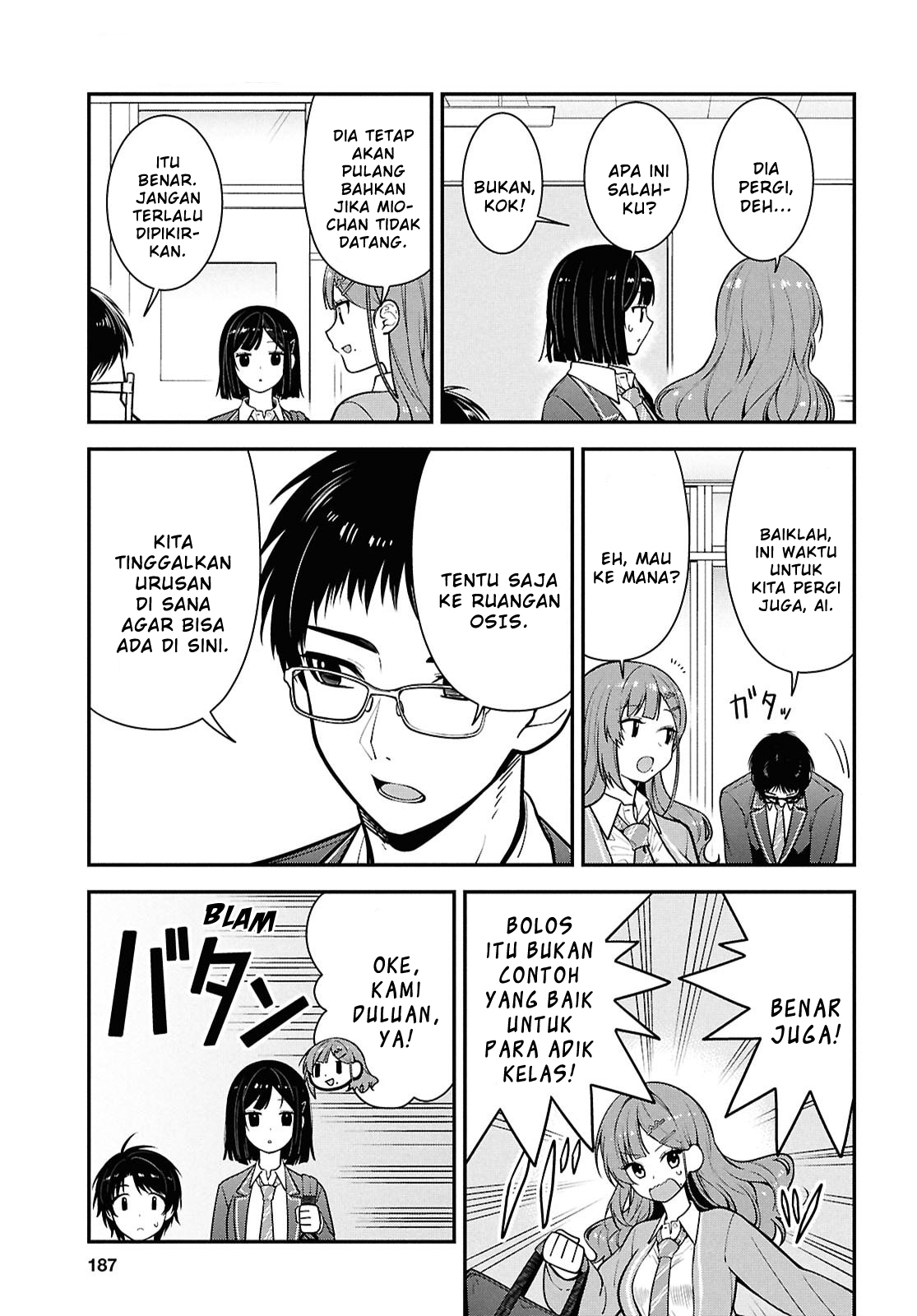 Tonari no Seki no Yankee Shimizu-san ga Kami wo Kuroku Sometekita Chapter 11 - halaman 5
