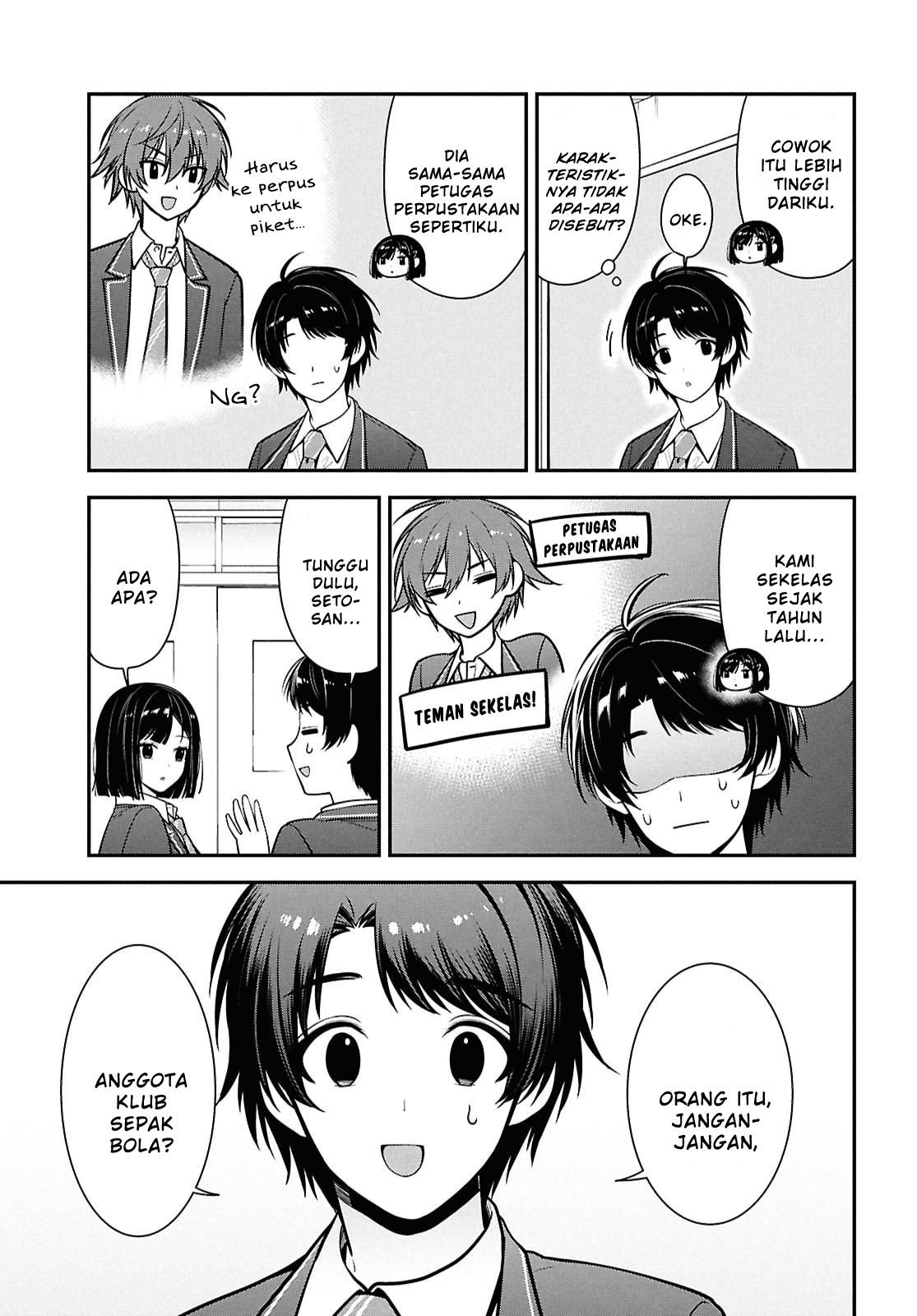 Tonari no Seki no Yankee Shimizu-san ga Kami wo Kuroku Sometekita Chapter 11 - halaman 9