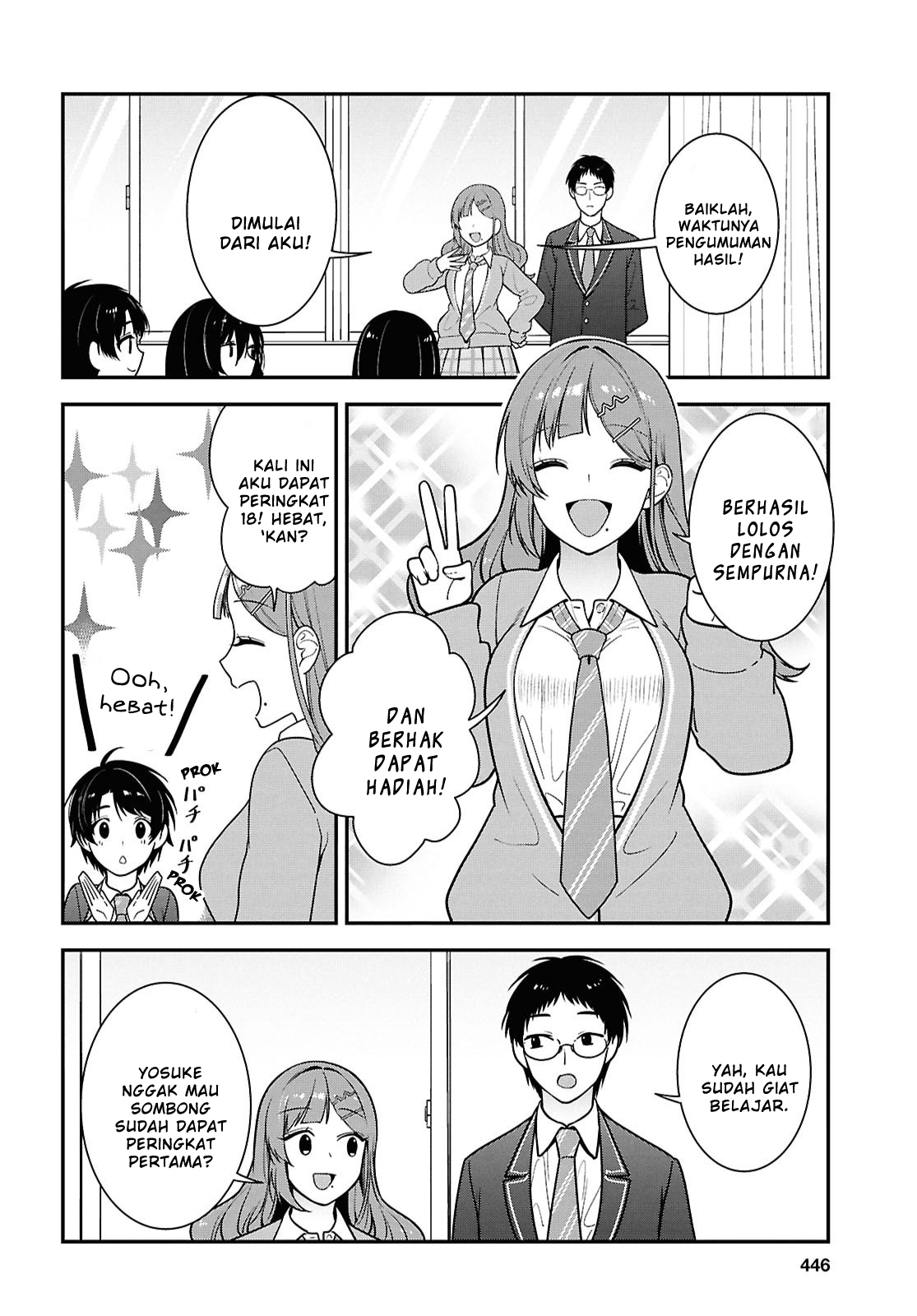 Tonari no Seki no Yankee Shimizu-san ga Kami wo Kuroku Sometekita Chapter 12 - halaman 36