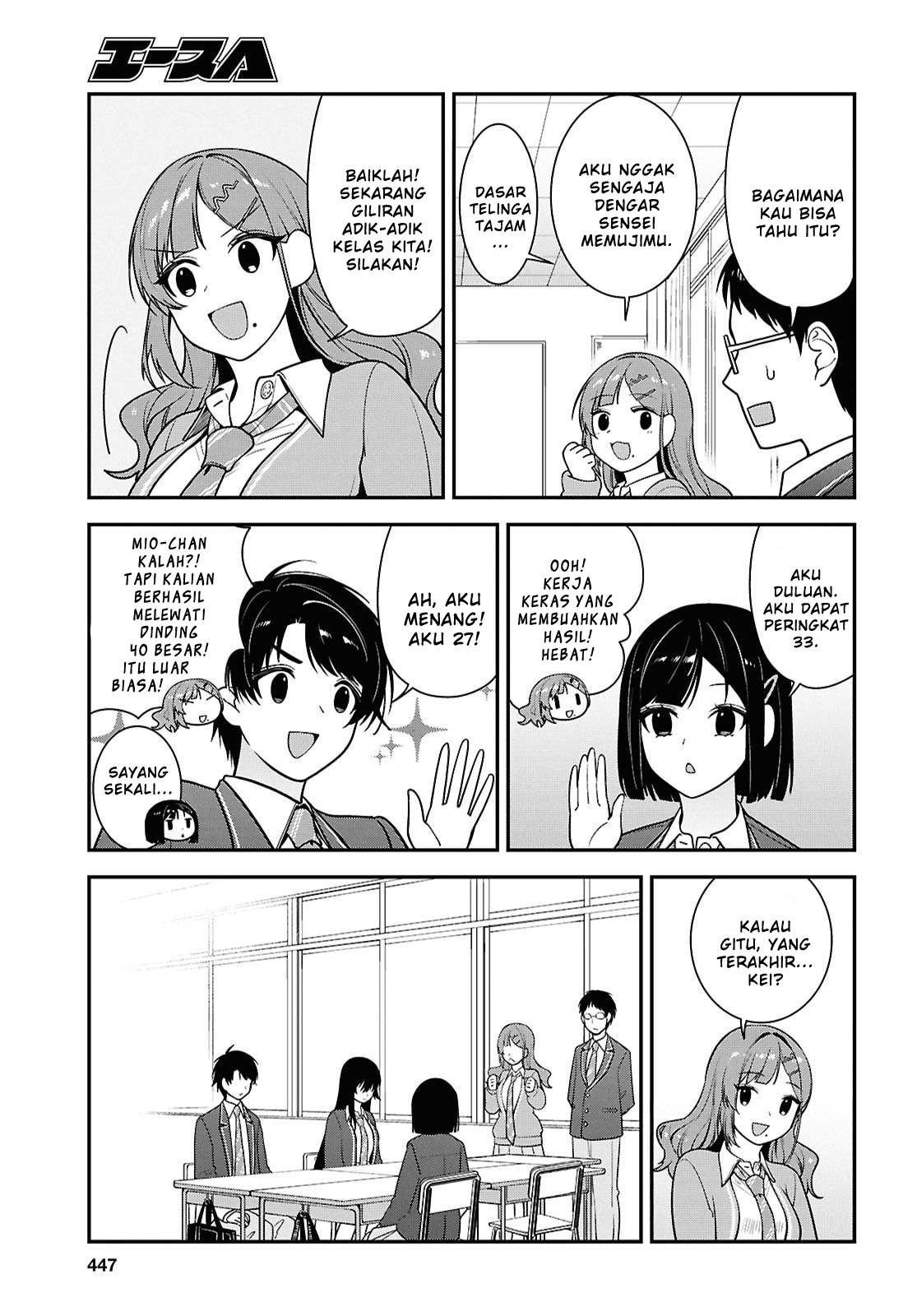 Tonari no Seki no Yankee Shimizu-san ga Kami wo Kuroku Sometekita Chapter 12 - halaman 37