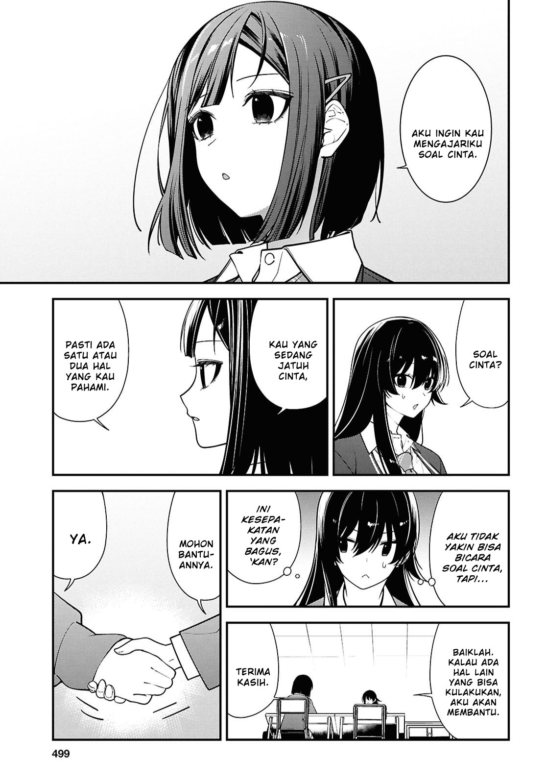 Tonari no Seki no Yankee Shimizu-san ga Kami wo Kuroku Sometekita Chapter 13 - halaman 11