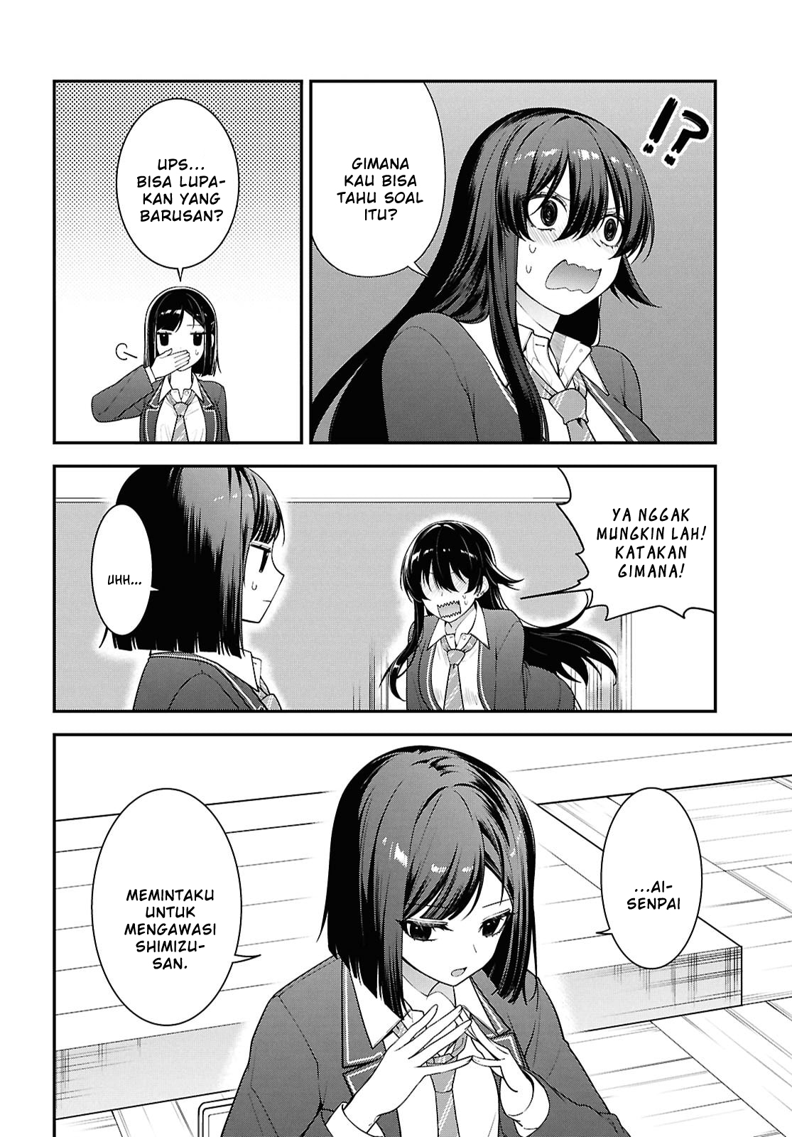 Tonari no Seki no Yankee Shimizu-san ga Kami wo Kuroku Sometekita Chapter 13 - halaman 6