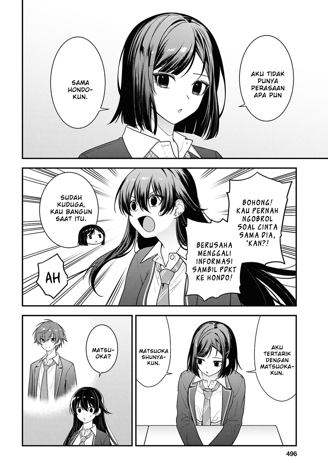 Tonari no Seki no Yankee Shimizu-san ga Kami wo Kuroku Sometekita Chapter 13 - halaman 8