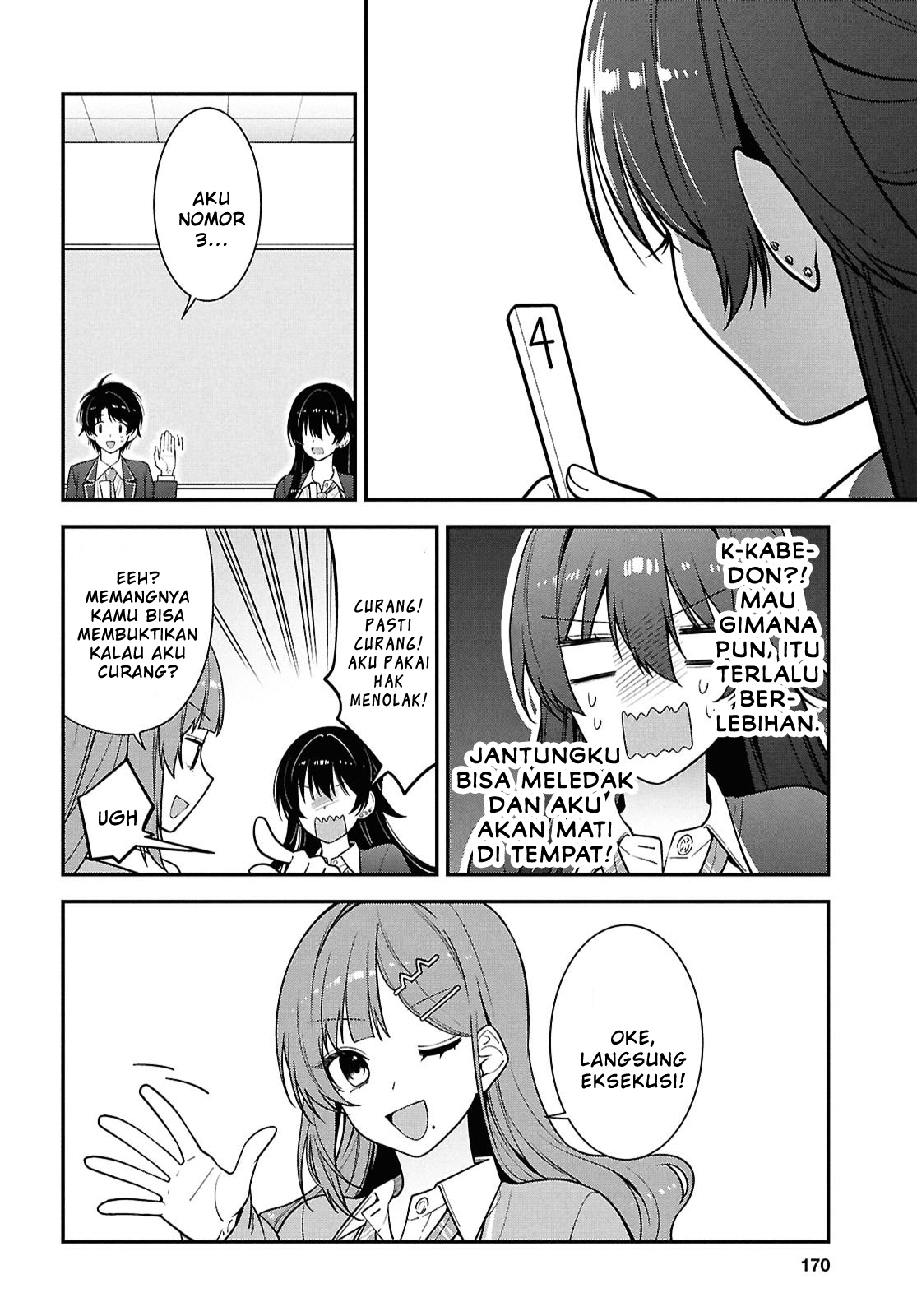Tonari no Seki no Yankee Shimizu-san ga Kami wo Kuroku Sometekita Chapter 14 - halaman 20