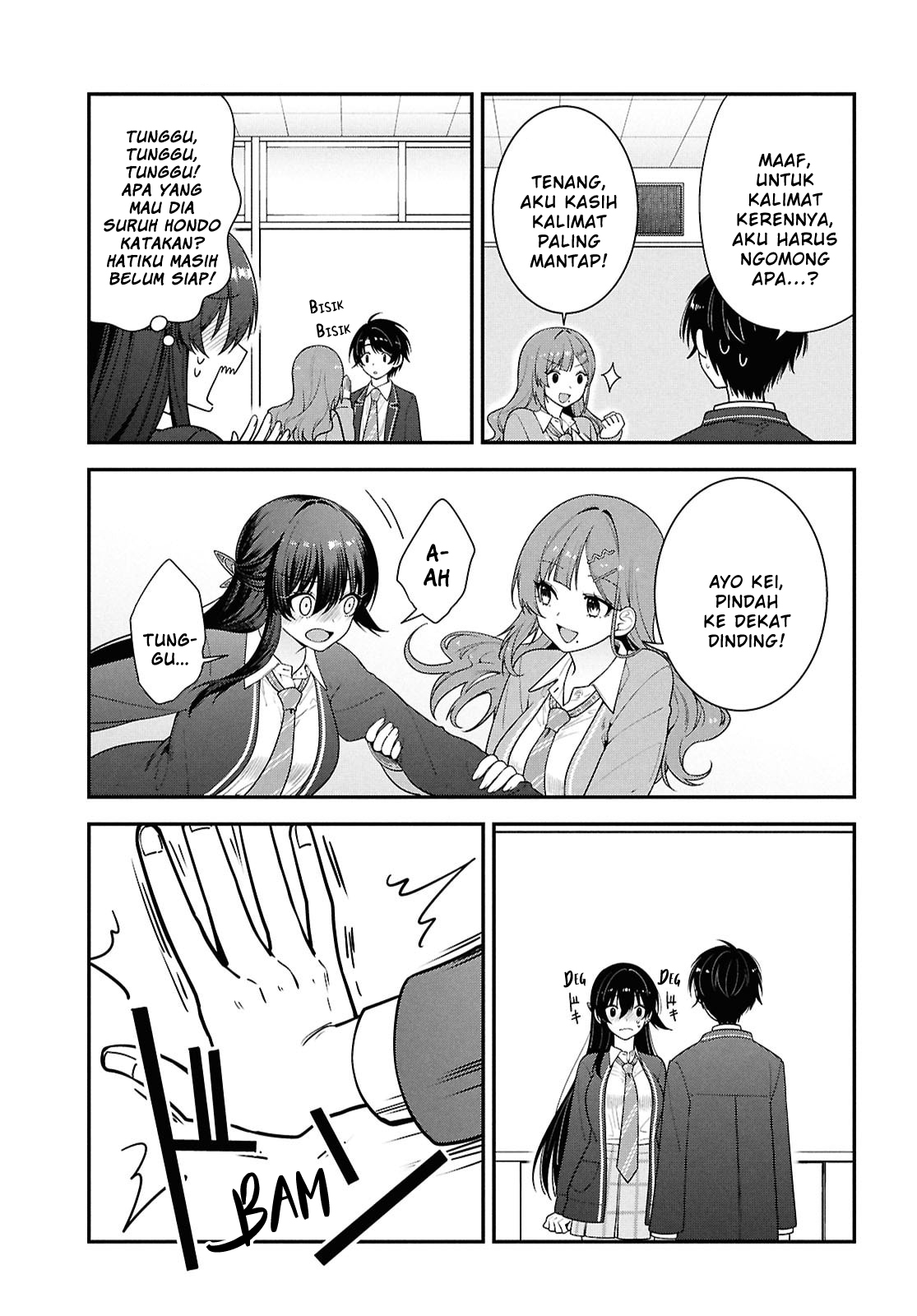 Tonari no Seki no Yankee Shimizu-san ga Kami wo Kuroku Sometekita Chapter 14 - halaman 21