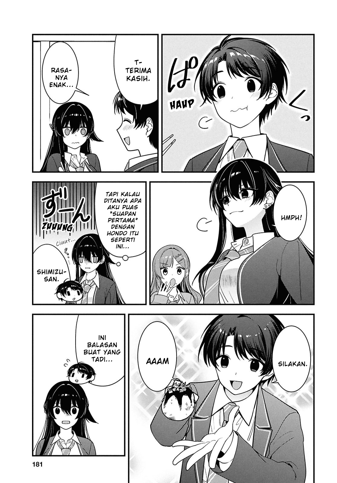 Tonari no Seki no Yankee Shimizu-san ga Kami wo Kuroku Sometekita Chapter 14 - halaman 30