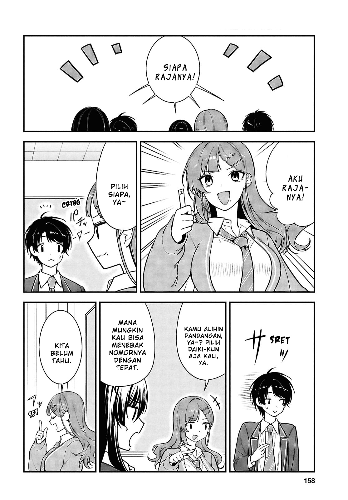 Tonari no Seki no Yankee Shimizu-san ga Kami wo Kuroku Sometekita Chapter 14 - halaman 8