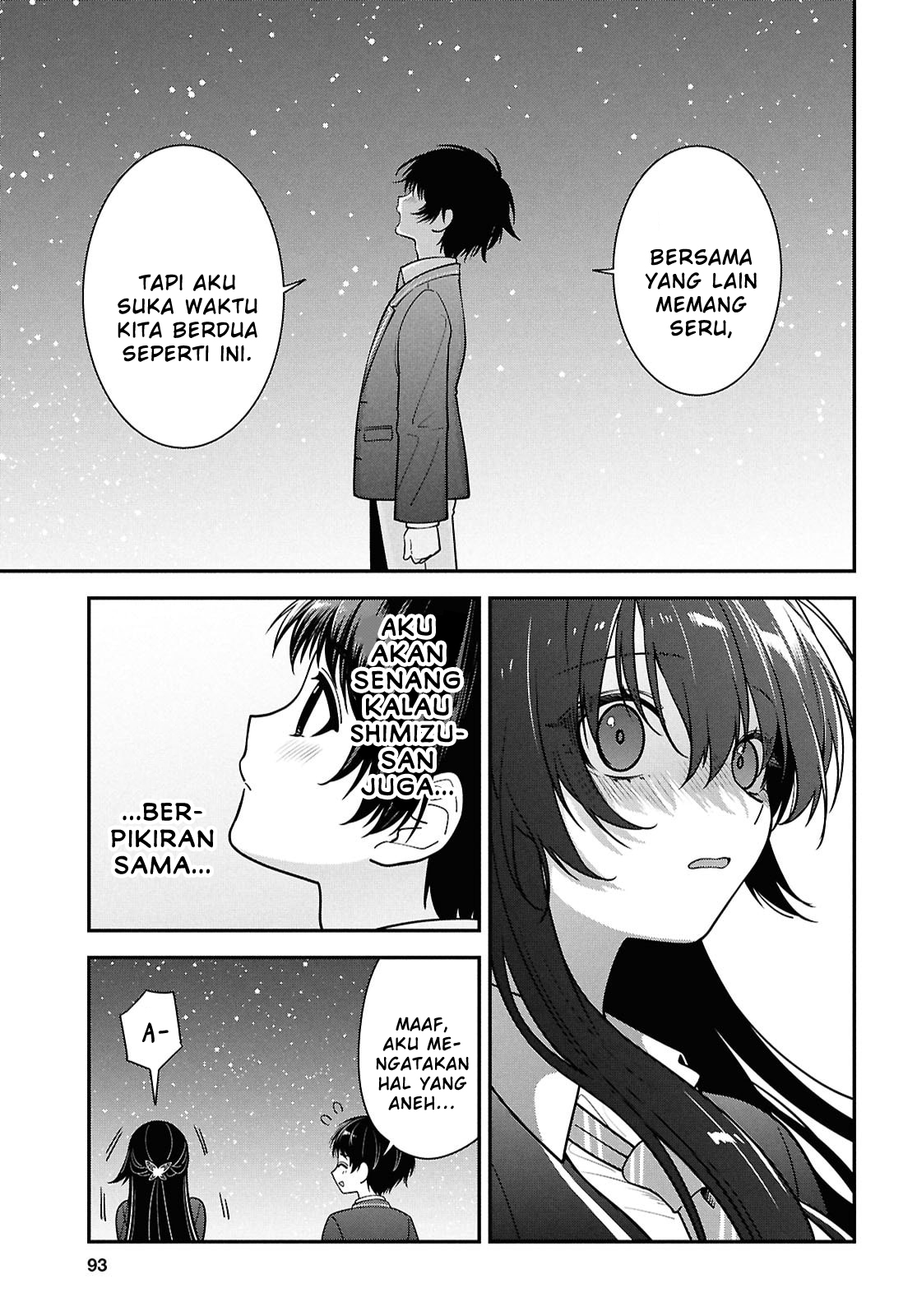 Tonari no Seki no Yankee Shimizu-san ga Kami wo Kuroku Sometekita Chapter 15 - halaman 30