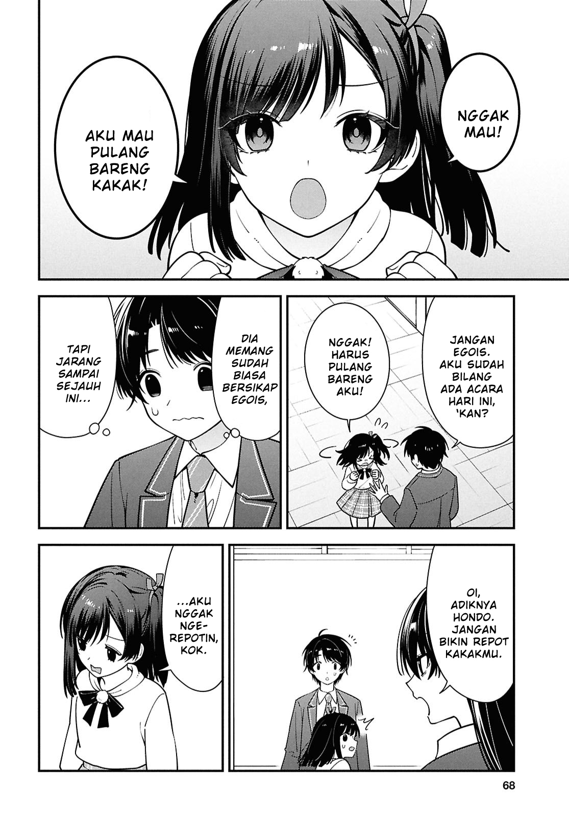Tonari no Seki no Yankee Shimizu-san ga Kami wo Kuroku Sometekita Chapter 15 - halaman 6