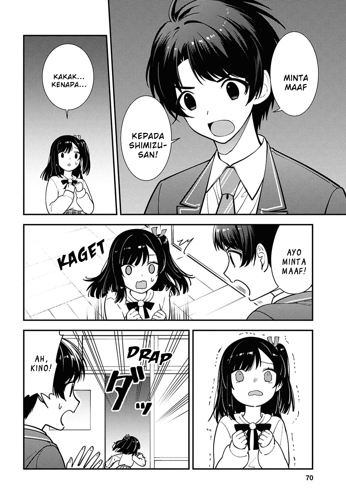 Tonari no Seki no Yankee Shimizu-san ga Kami wo Kuroku Sometekita Chapter 15 - halaman 8