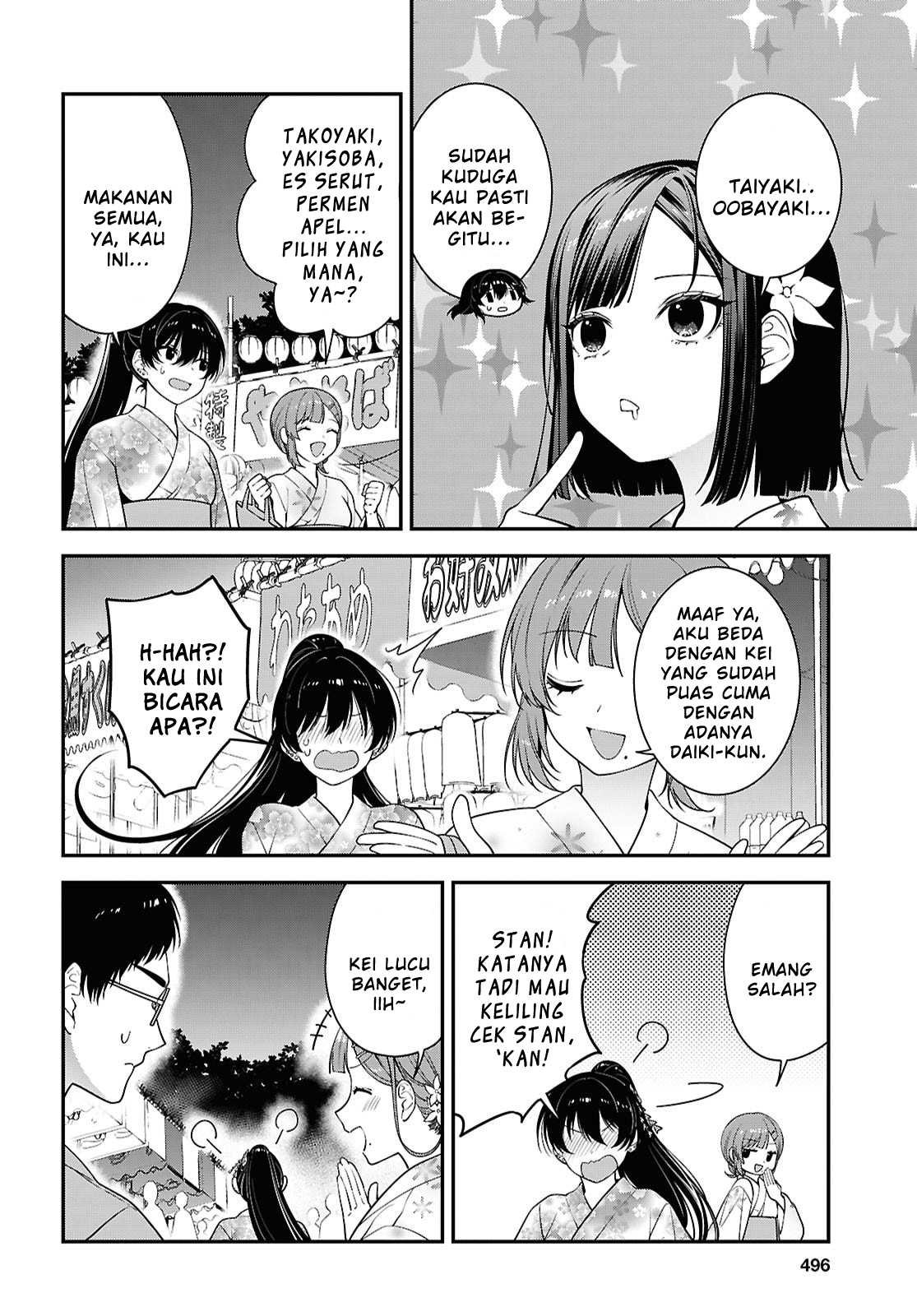 Tonari no Seki no Yankee Shimizu-san ga Kami wo Kuroku Sometekita Chapter 16 - halaman 14
