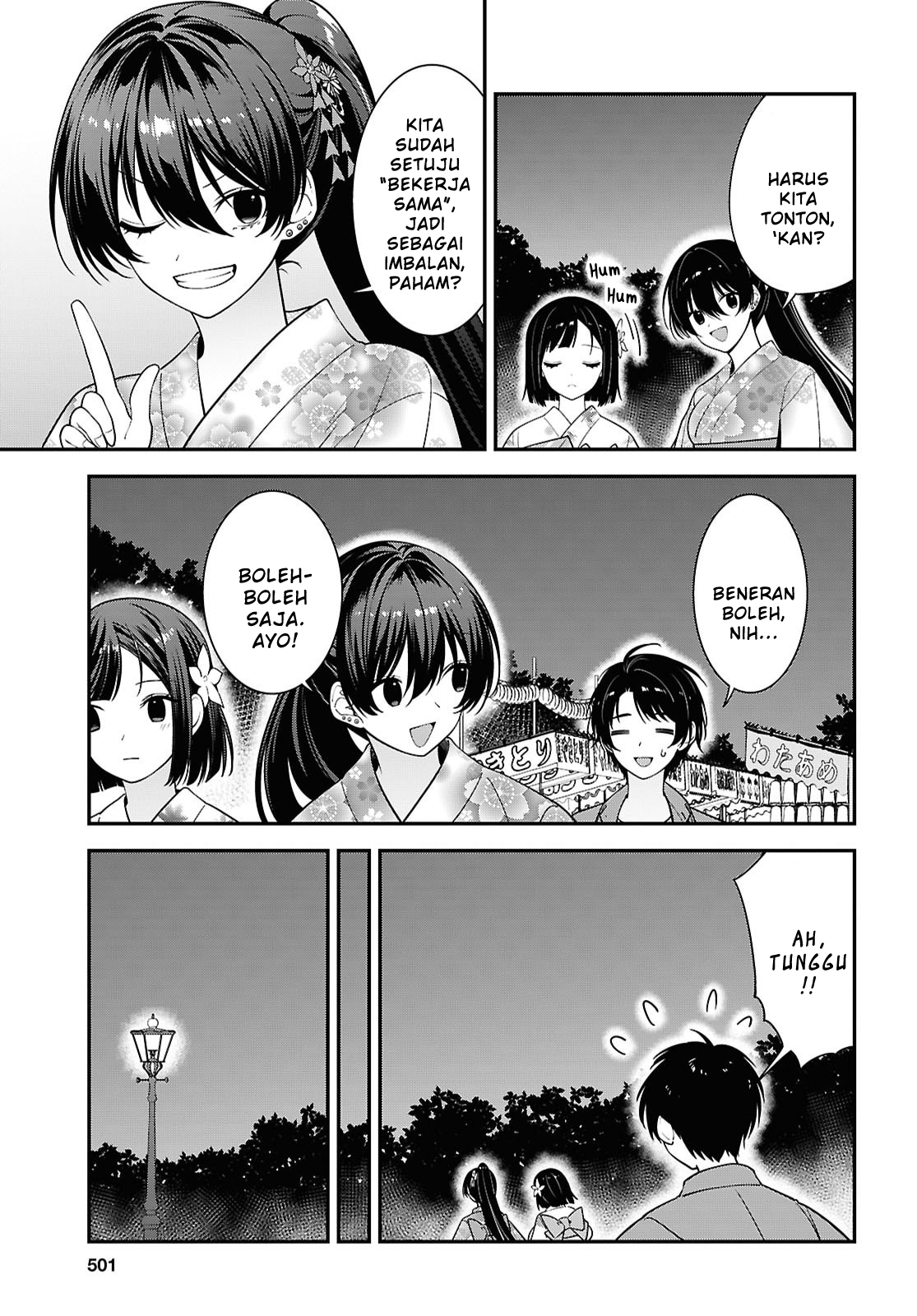 Tonari no Seki no Yankee Shimizu-san ga Kami wo Kuroku Sometekita Chapter 16 - halaman 19