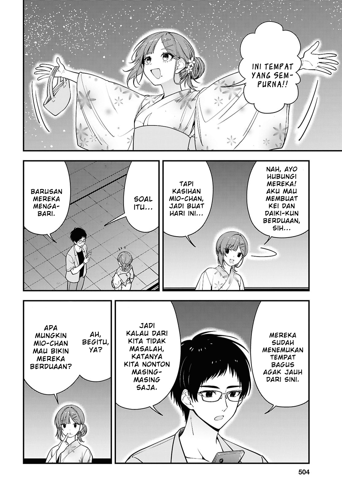 Tonari no Seki no Yankee Shimizu-san ga Kami wo Kuroku Sometekita Chapter 16 - halaman 22