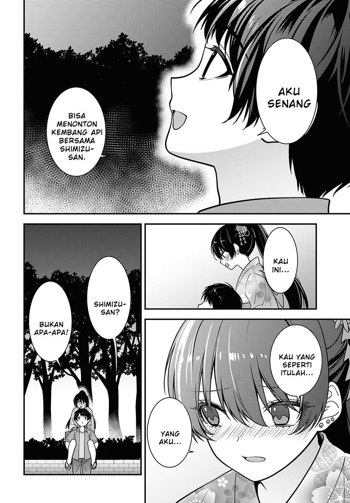 Tonari no Seki no Yankee Shimizu-san ga Kami wo Kuroku Sometekita Chapter 16 - halaman 38