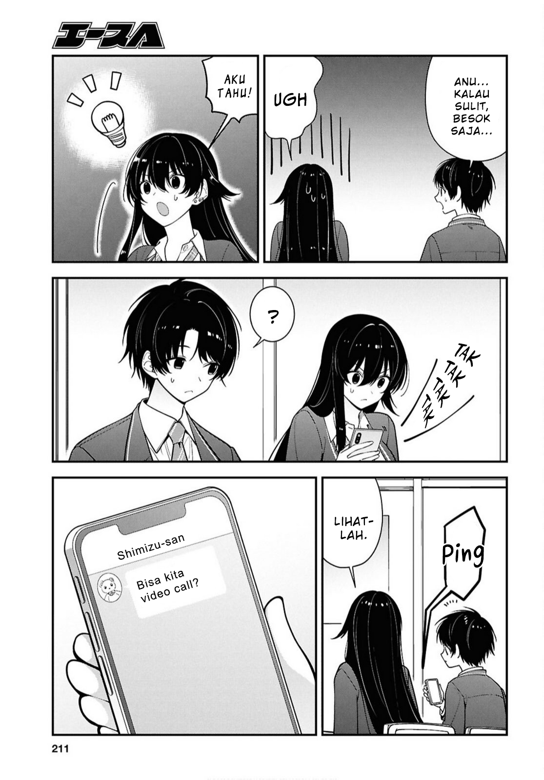 Tonari no Seki no Yankee Shimizu-san ga Kami wo Kuroku Sometekita Chapter 17 - halaman 13