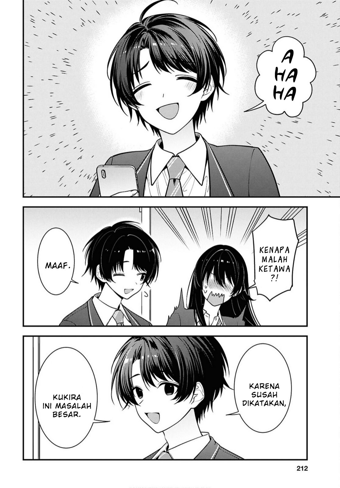 Tonari no Seki no Yankee Shimizu-san ga Kami wo Kuroku Sometekita Chapter 17 - halaman 14