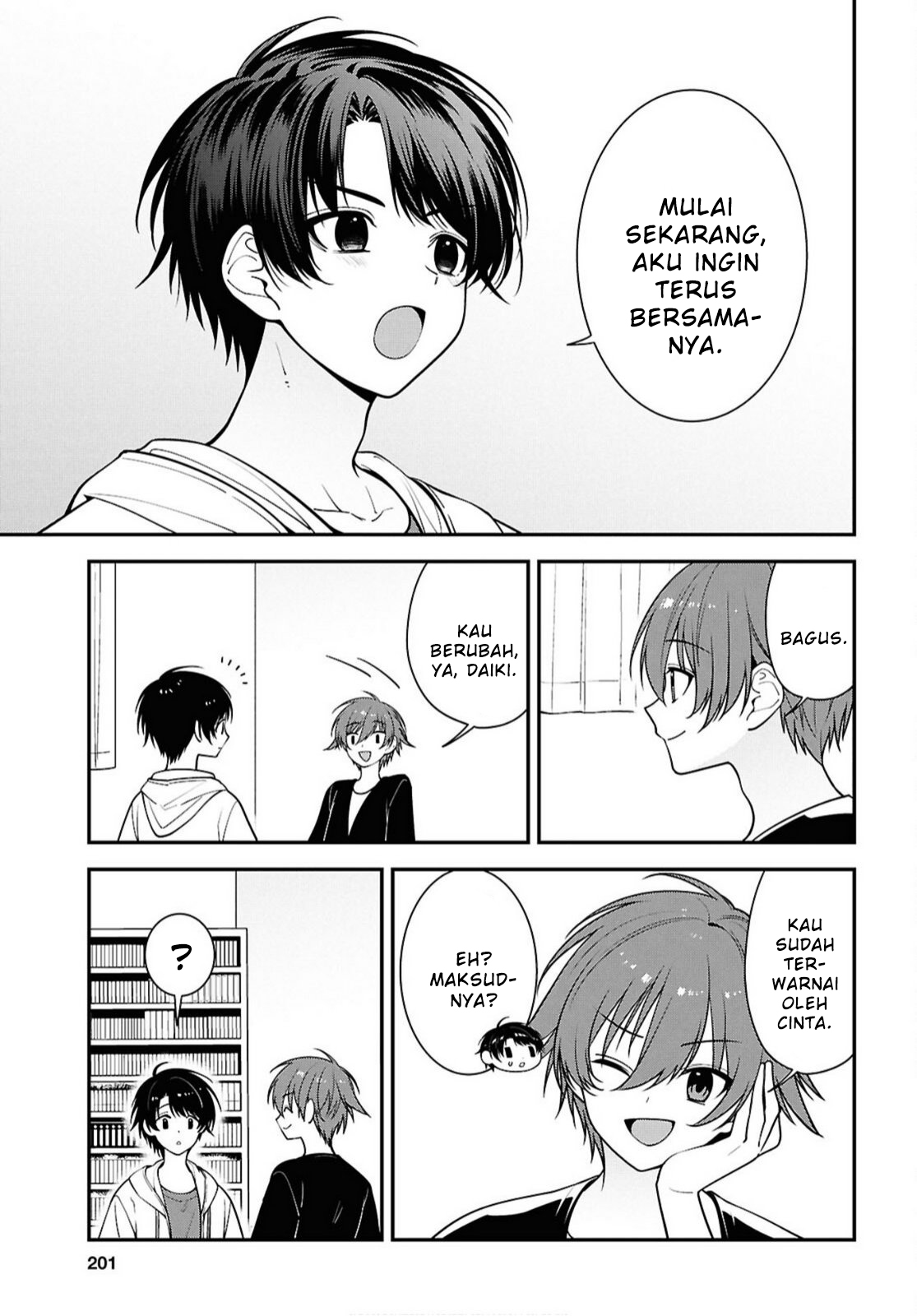 Tonari no Seki no Yankee Shimizu-san ga Kami wo Kuroku Sometekita Chapter 17 - halaman 3