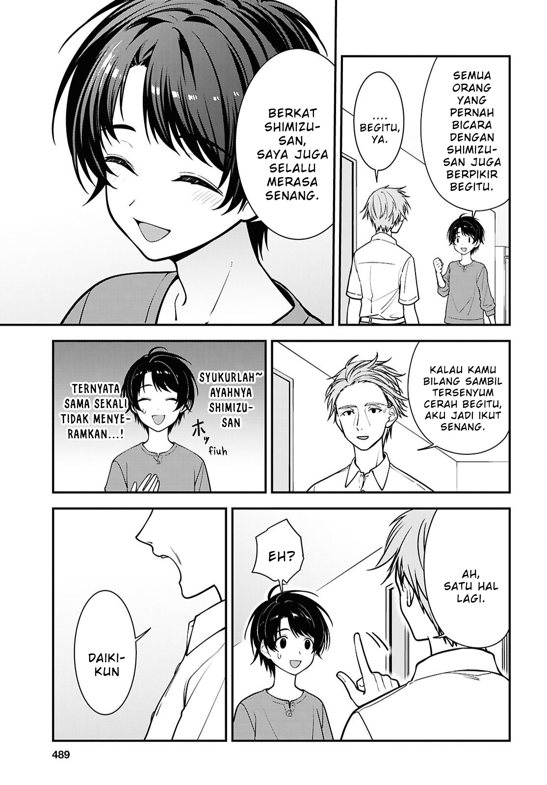 Tonari no Seki no Yankee Shimizu-san ga Kami wo Kuroku Sometekita Chapter 18 - halaman 15