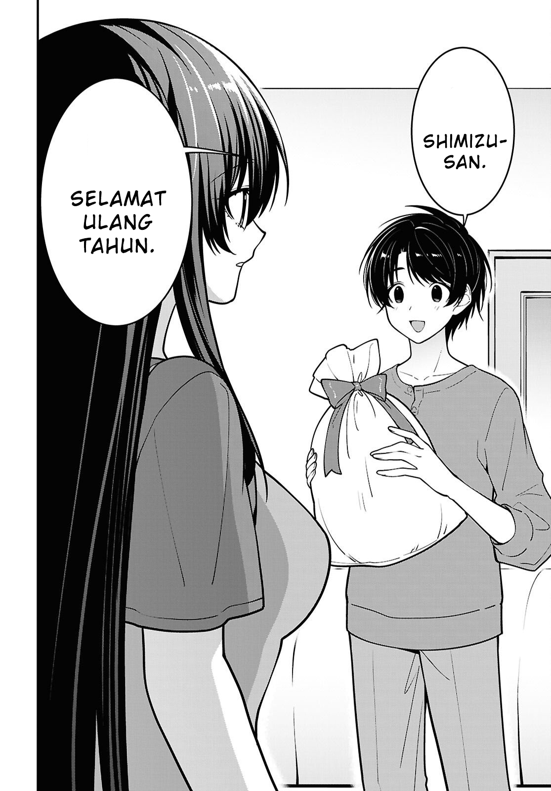Tonari no Seki no Yankee Shimizu-san ga Kami wo Kuroku Sometekita Chapter 18 - halaman 20