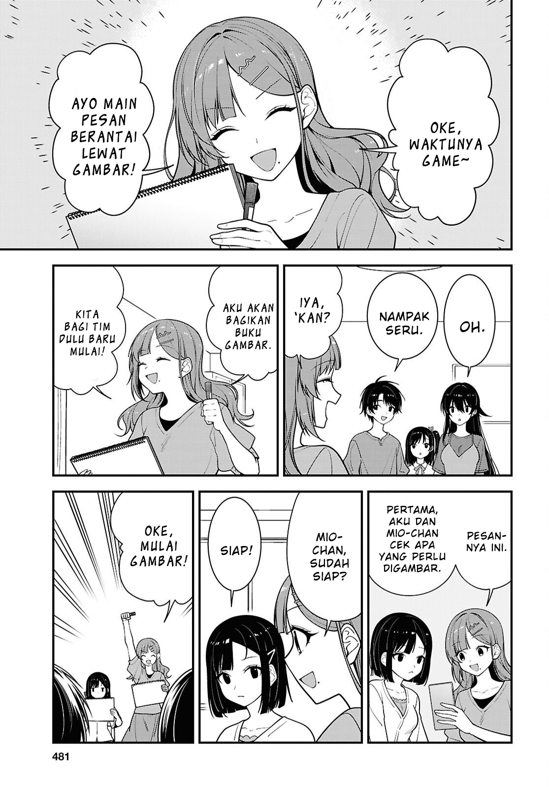 Tonari no Seki no Yankee Shimizu-san ga Kami wo Kuroku Sometekita Chapter 18 - halaman 7
