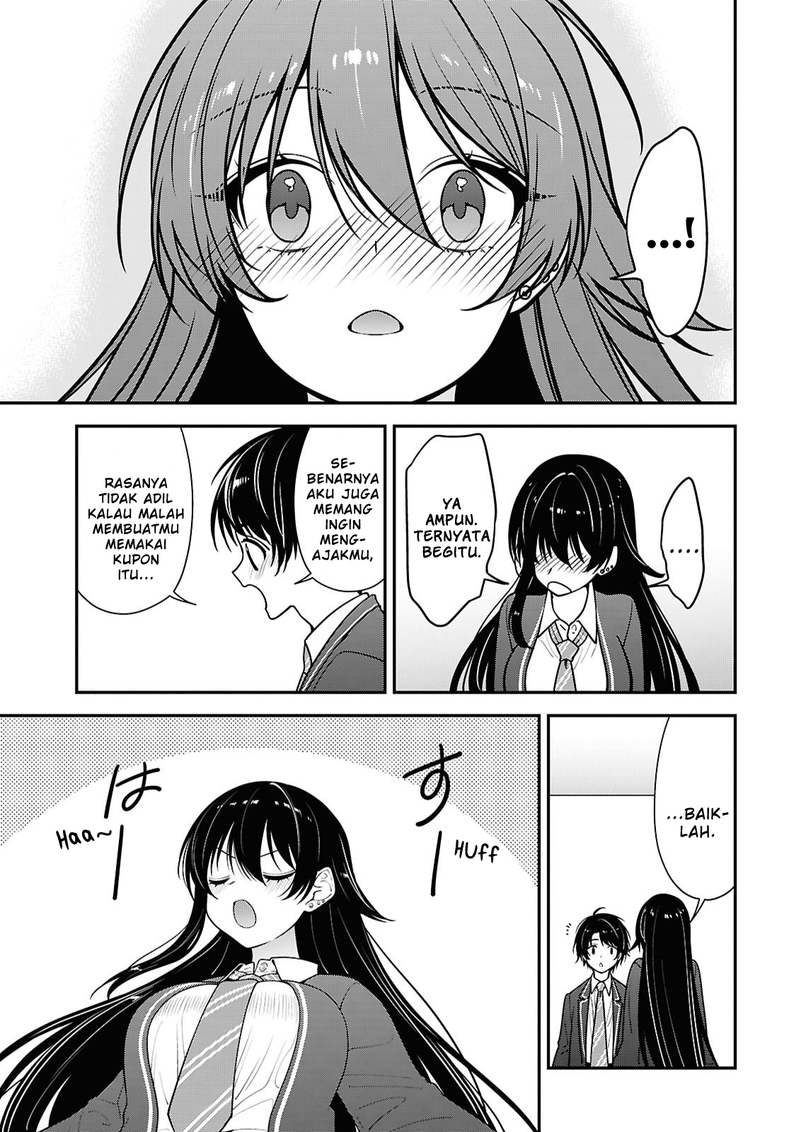 Tonari no Seki no Yankee Shimizu-san ga Kami wo Kuroku Sometekita Chapter 19 - halaman 32