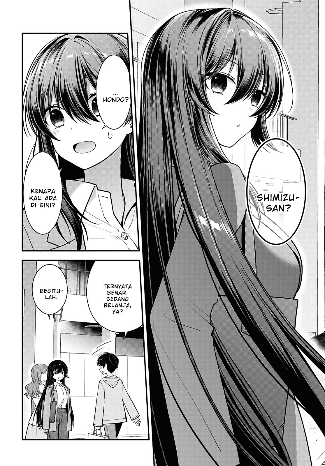 Tonari no Seki no Yankee Shimizu-san ga Kami wo Kuroku Sometekita Chapter 5 - halaman 10
