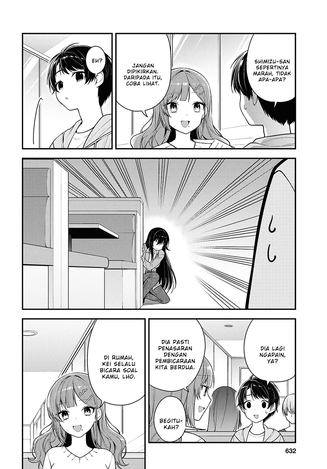 Tonari no Seki no Yankee Shimizu-san ga Kami wo Kuroku Sometekita Chapter 5 - halaman 16