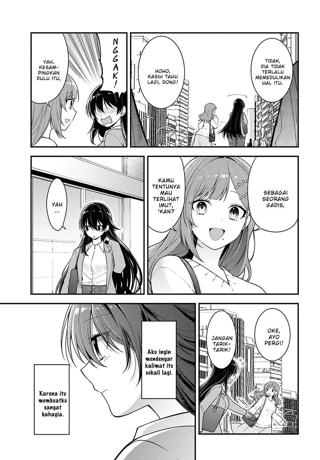 Tonari no Seki no Yankee Shimizu-san ga Kami wo Kuroku Sometekita Chapter 5 - halaman 5
