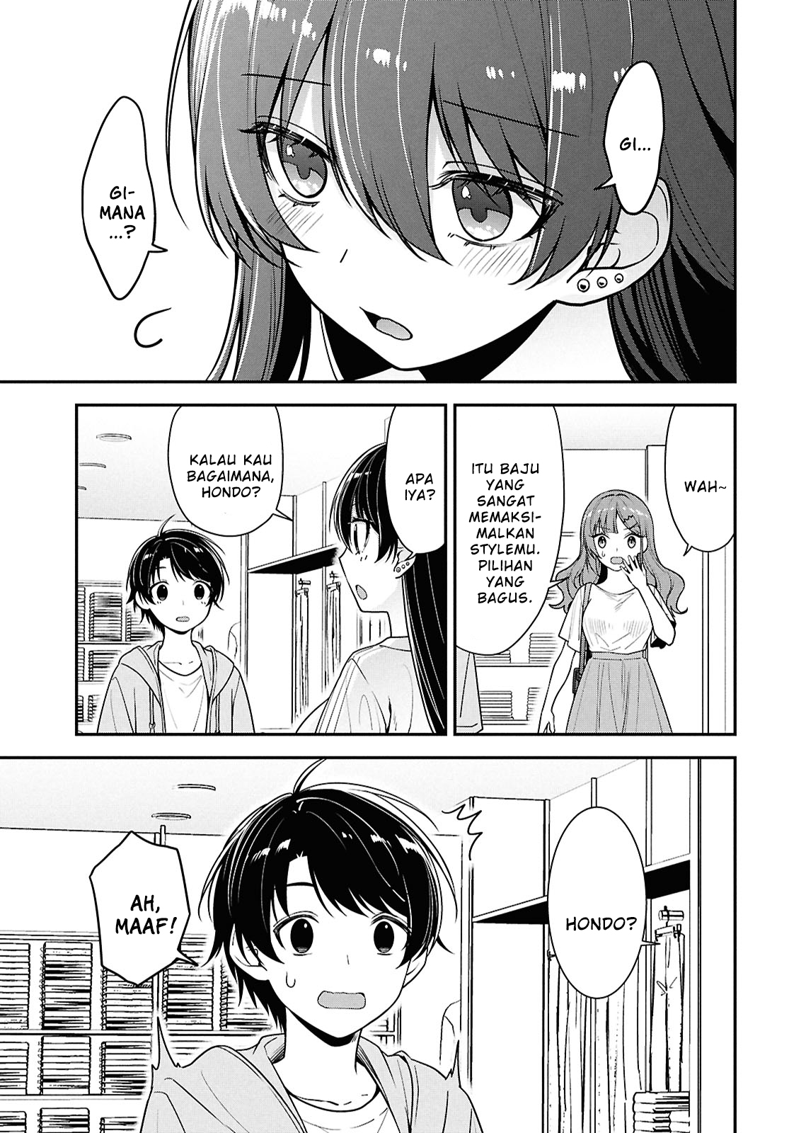 Tonari no Seki no Yankee Shimizu-san ga Kami wo Kuroku Sometekita Chapter 6 - halaman 16
