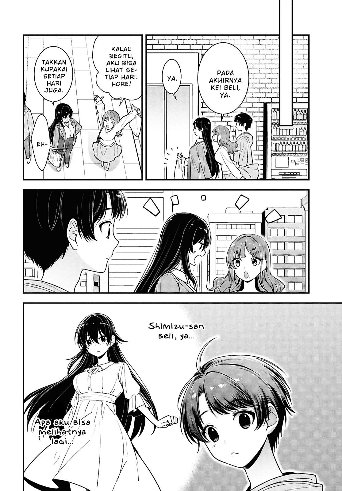 Tonari no Seki no Yankee Shimizu-san ga Kami wo Kuroku Sometekita Chapter 6 - halaman 21