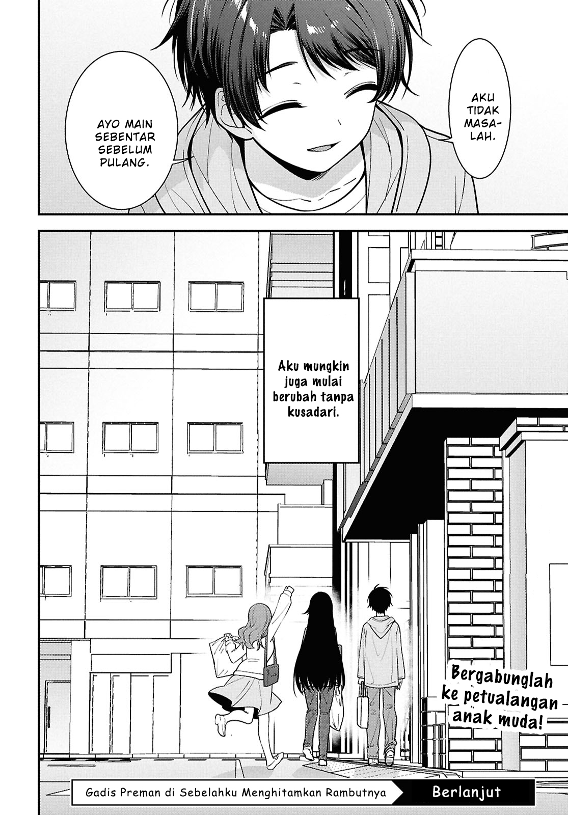 Tonari no Seki no Yankee Shimizu-san ga Kami wo Kuroku Sometekita Chapter 6 - halaman 27
