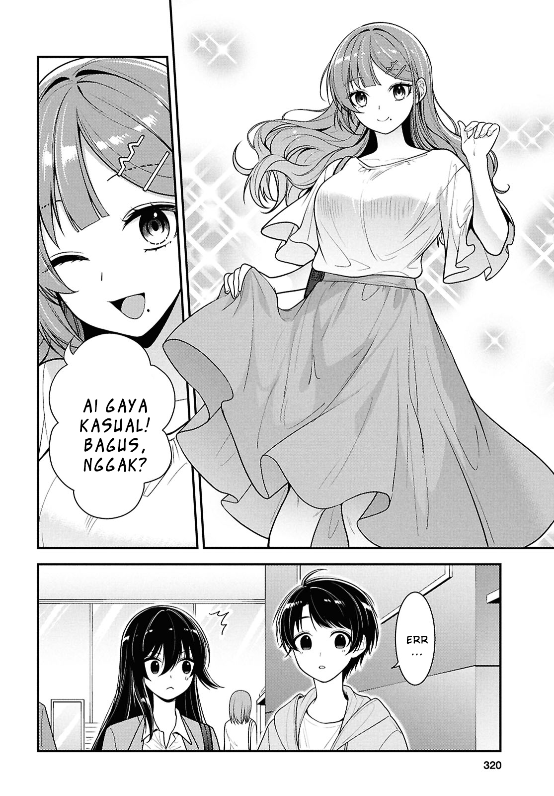 Tonari no Seki no Yankee Shimizu-san ga Kami wo Kuroku Sometekita Chapter 6 - halaman 8