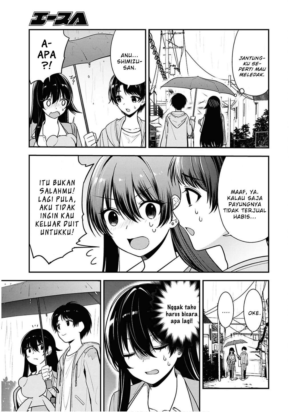 Tonari no Seki no Yankee Shimizu-san ga Kami wo Kuroku Sometekita Chapter 8 - halaman 13