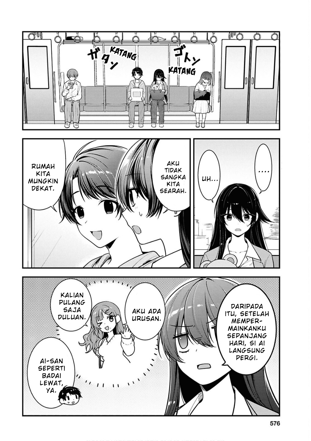 Tonari no Seki no Yankee Shimizu-san ga Kami wo Kuroku Sometekita Chapter 8 - halaman 2