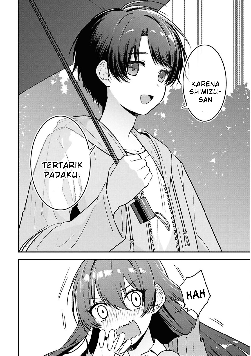 Tonari no Seki no Yankee Shimizu-san ga Kami wo Kuroku Sometekita Chapter 8 - halaman 22