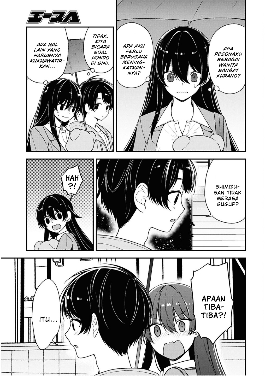 Tonari no Seki no Yankee Shimizu-san ga Kami wo Kuroku Sometekita Chapter 8 - halaman 28