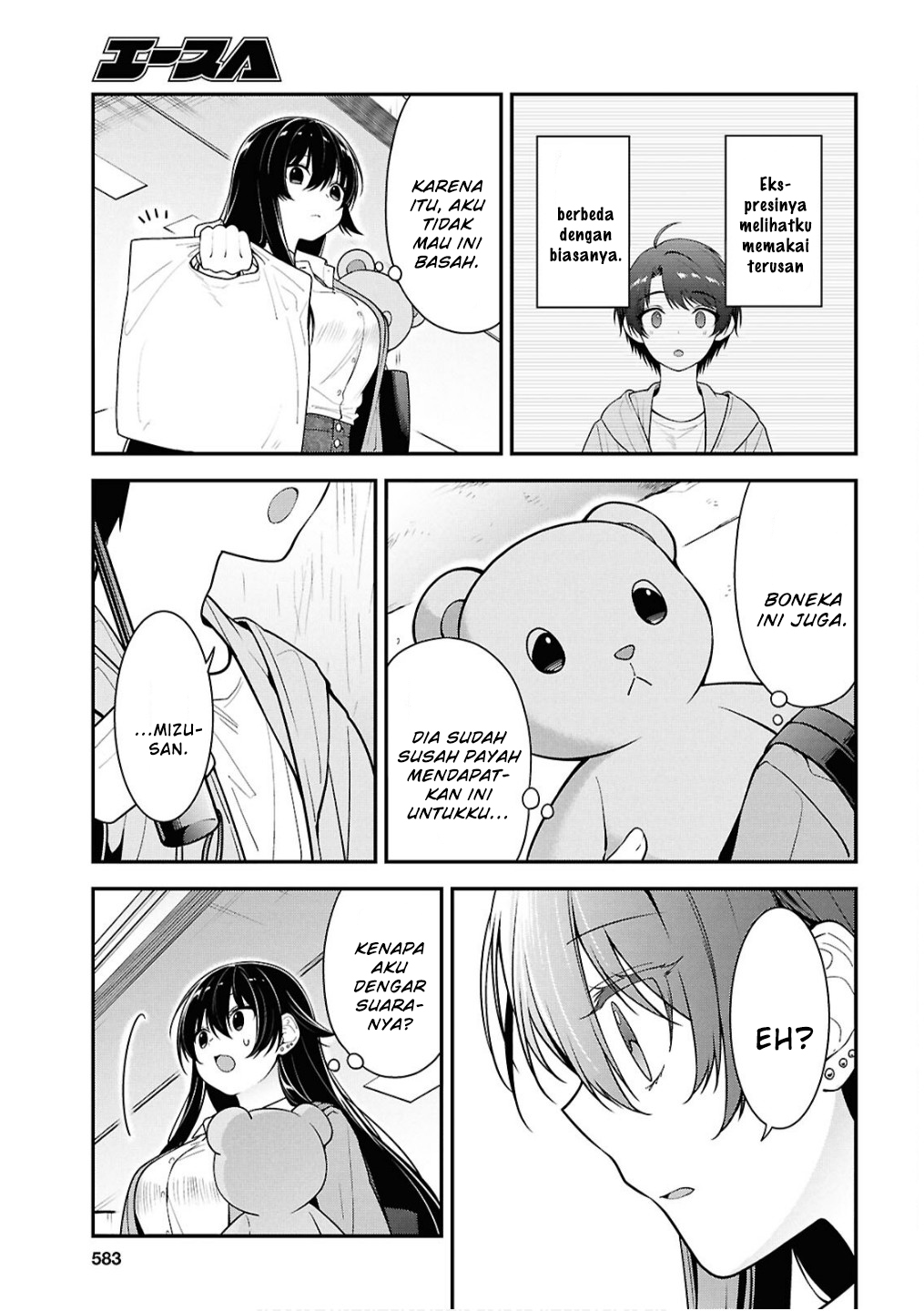 Tonari no Seki no Yankee Shimizu-san ga Kami wo Kuroku Sometekita Chapter 8 - halaman 9