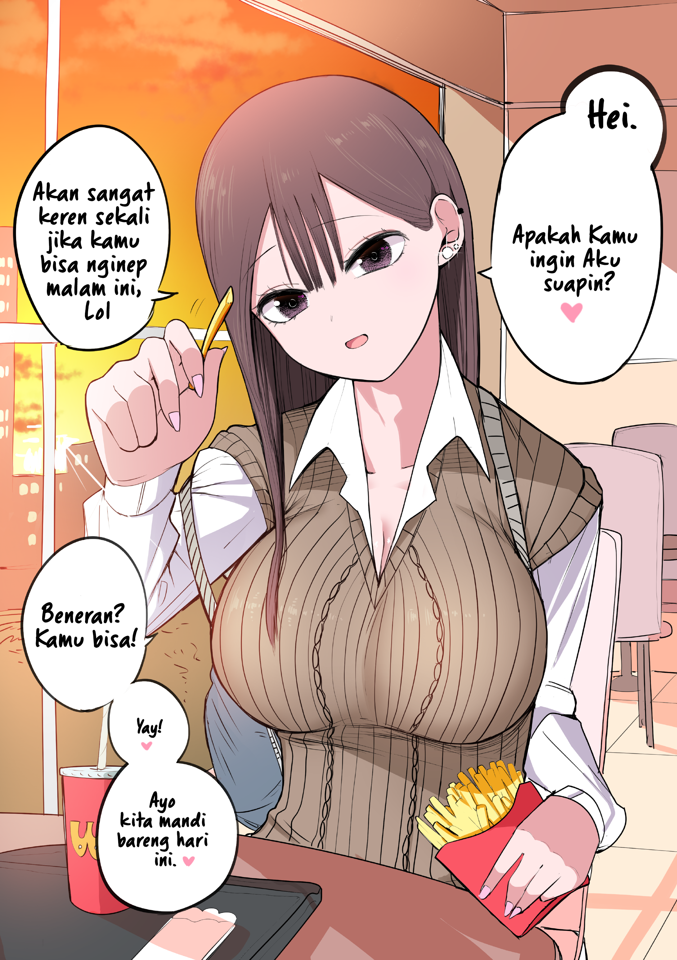 Tookago ni Menhera ni Naru Gyaru Chapter 8 - halaman 1