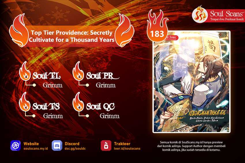 Top Tier Providence: Secretly Cultivate for a Thousand Years Chapter 183 - halaman 1