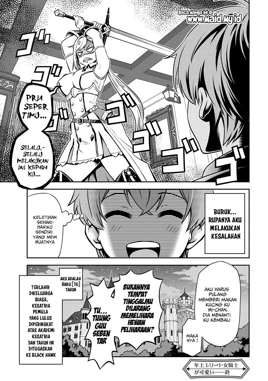 Toshiue Elite Onna Kishi ga Boku no Mae de dake Kawaii Chapter 1.1 - halaman 12