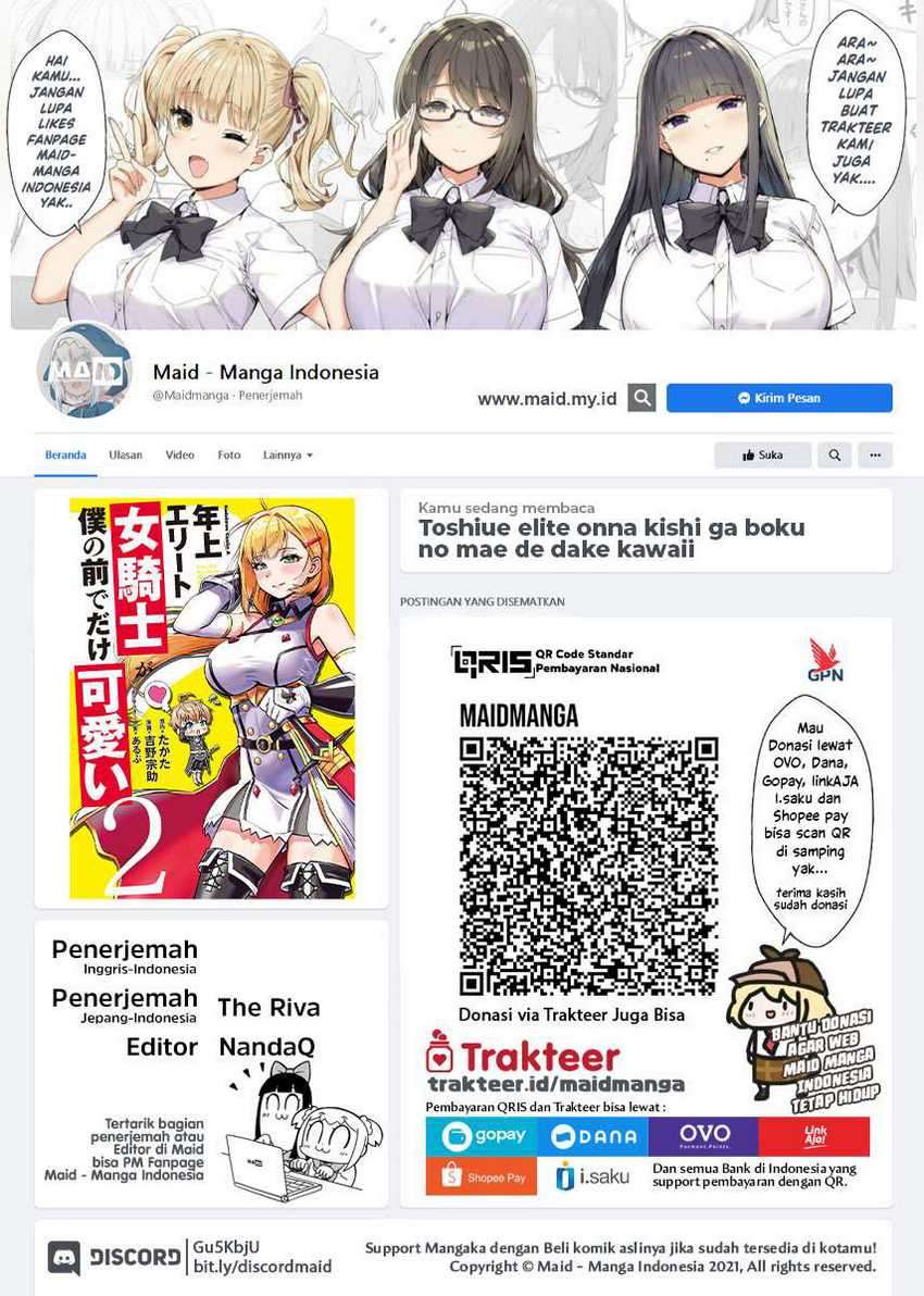Toshiue Elite Onna Kishi ga Boku no Mae de dake Kawaii Chapter 8.2 - halaman 2